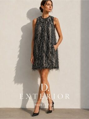 🇮🇹 Made in Italy-Luxury Designer D. Exterior Dress size M